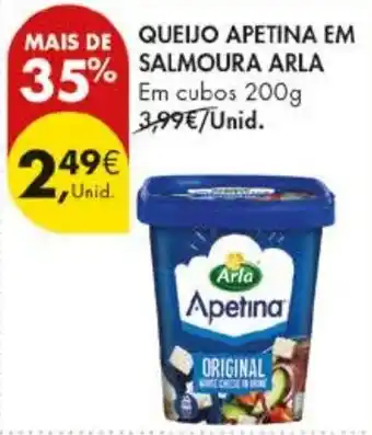 Pingo Doce Queijo apetina em salmoura arla promoção