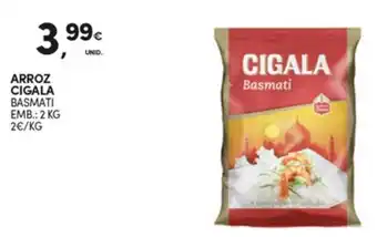 Continente Arroz Cigala Basmati promoção