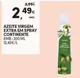Continente azeite virgem extra em spray continente promoção