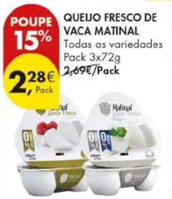 Pingo Doce Queijo fresco de vaca matinal promoção