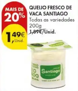 Pingo Doce Queijo fresco de vaca santiago promoção