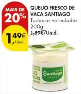 Pingo Doce Queijo fresco de vaca santiago promoção