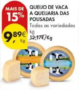 Pingo Doce Queijo de vaca a queijaria das pousadas promoção