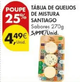 Pingo Doce tábua de queijos de mistura santiago promoção