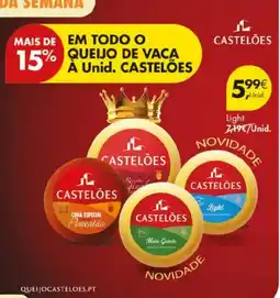 Pingo Doce queijo de vaca à unid. castelões promoção
