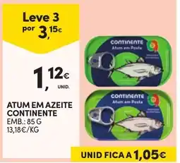Continente Atum em azeite continente promoção