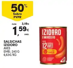 Continente Salsichas izidoro aves promoção