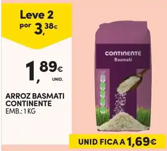 Continente Arroz basmati continente promoção