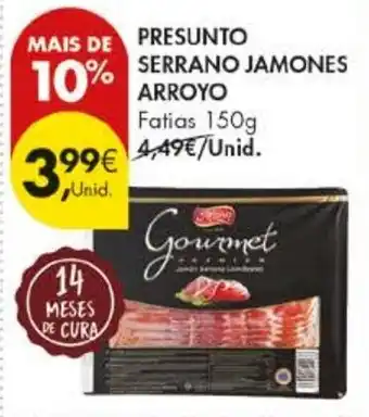 Pingo Doce Presunto serrano jamones arroyo promoção