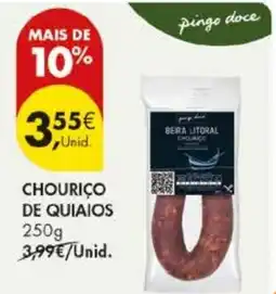 Pingo Doce Chouriço de quiapos pingo doce promoção