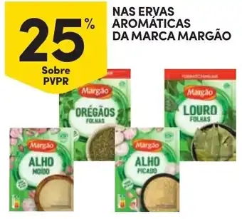 Continente ervas aromáticas da marca margão promoção