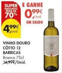 Pingo Doce Vinho douro côtto 12 barricas promoção