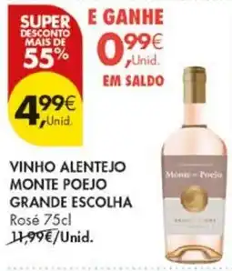 Pingo Doce Vinho alentejo monte poejo grande escolha promoção