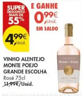 Pingo Doce Vinho alentejo monte poejo grande escolha promoção