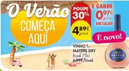 Pingo Doce vinho mateus dry rosé promoção