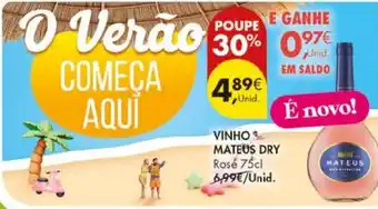 Pingo Doce vinho mateus dry rosé promoção