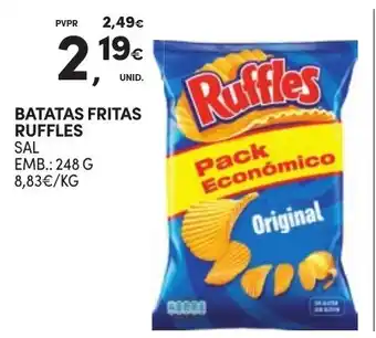 Continente Batatas fritas ruffles promoção