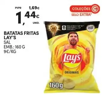 Continente Batatas fritas lay's sal promoção