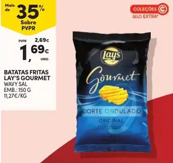 Continente batatas fritas lay's gourmet promoção