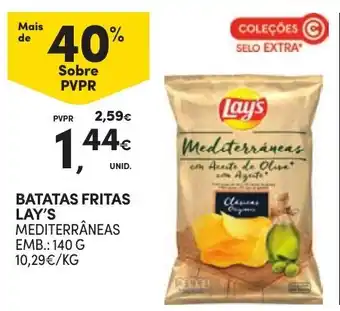 Continente batatas fritas lay's mediterrâneas promoção