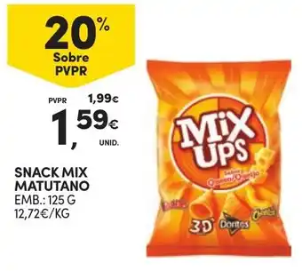 Continente Snack mix matutano promoção
