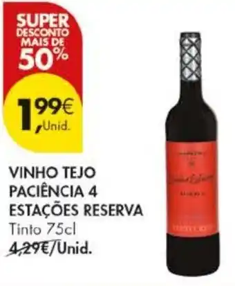 Pingo Doce vinho tejo paciência 4 estações reserva promoção