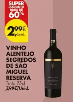 Pingo Doce vinho alentejo segredos de são miguel reserva promoção