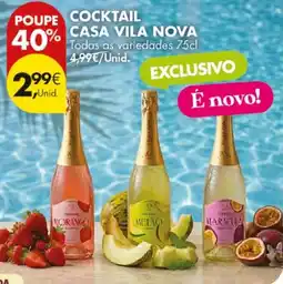 Pingo Doce Cocktail casa vila nova promoção