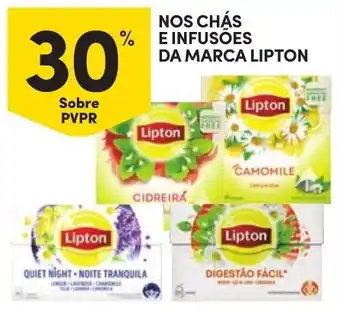Continente nos chás e infusões da marca lipton promoção