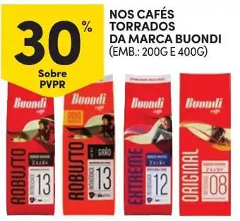 Continente Nossos cafés torrados da marca buondi promoção