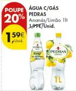 Pingo Doce água c/gás pedras ananás/limão promoção