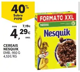 Continente Cereais Nesquik promoção