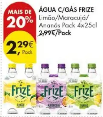 Pingo Doce água c/gás frize promoção