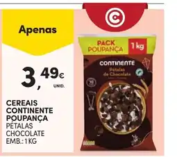 Continente Cereais continente poupança pétalas chocolate promoção