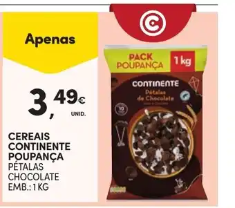 Continente Cereais continente poupança pétalas chocolate promoção