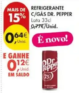 Pingo Doce refrigerante c/gás dr. pepper promoção