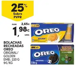 Continente Bolachas recheadas oreo original/golden promoção