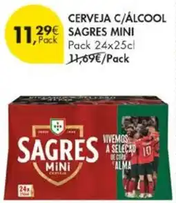 Pingo Doce Cerveja c/álcool sagres mini promoção