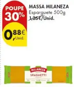 Pingo Doce Massa milaneza spaghetti promoção