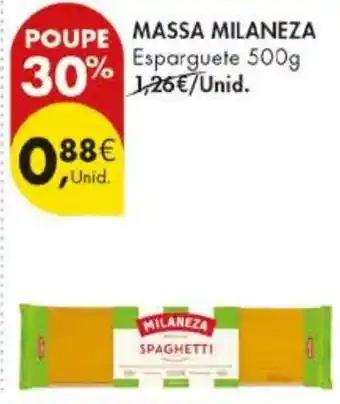 Pingo Doce Massa milaneza spaghetti promoção