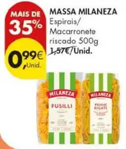 Pingo Doce massa milaneza fusilli promoção