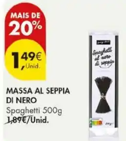 Pingo Doce Massa al seppia di nero promoção