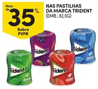 Continente nas pastilhas da marca trident promoção