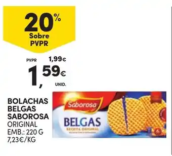 Continente bolachas belgas saborosa original promoção