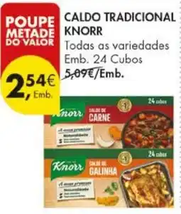 Pingo Doce caldo tradicional knorr promoção