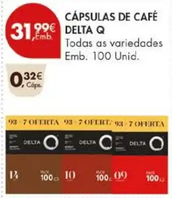 Pingo Doce Cápsulas de café delta q promoção