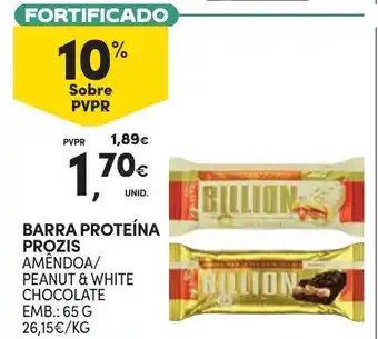 Continente Barra proteína prozis promoção