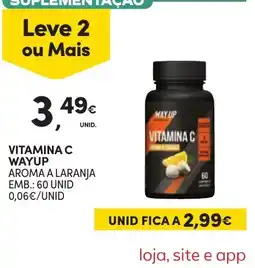 Continente vitamina c wayup promoção