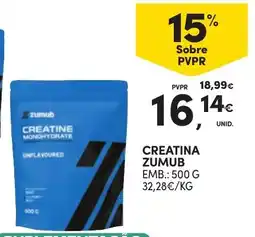 Continente Creatina zumub promoção