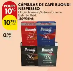 Pingo Doce cápsulas de café buondi nespresso promoção